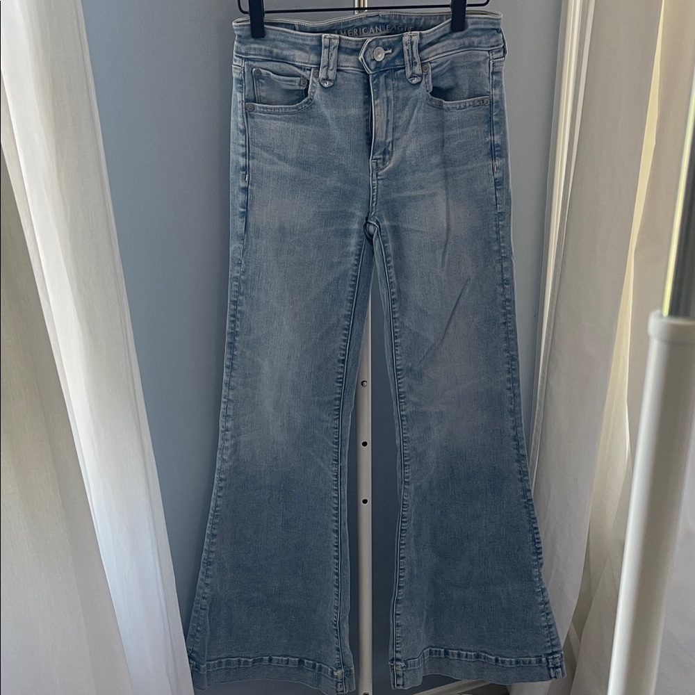 American Eagle Outfitters Light Blue Flare Jeans